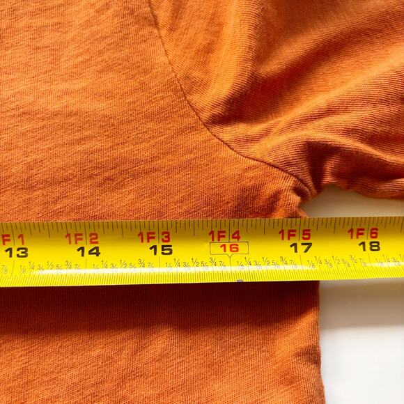 J.Crew Girlfriend Tee Women's S Copper Fall Long Sleeves Lightweight 100% Cotton - Picture 7 of 11